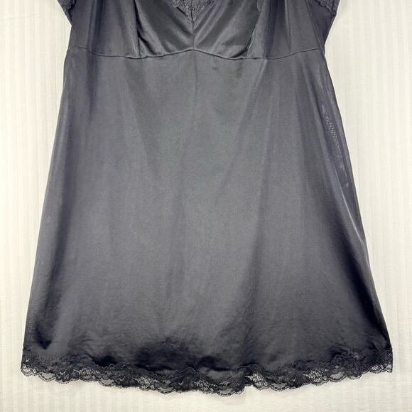 Torrid Dream Satin Lace Trim Black Sleep Gown Slip Chemise Women’s Plus Size 1X - Picture 5 of 5